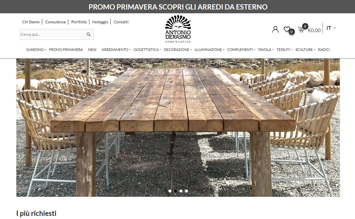 Antonio D’Erasmo – Furniture Web Store