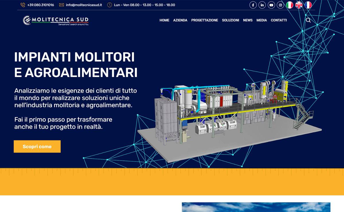 Molitecnica Sud – New Site Design